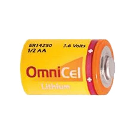 OMNICEL ER14250 3.6V 1/2AA Lithium Standard Battery Button Top AMR Backup ER14250/S